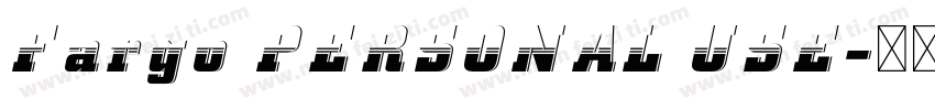 Fargo PERSONAL USE字体转换